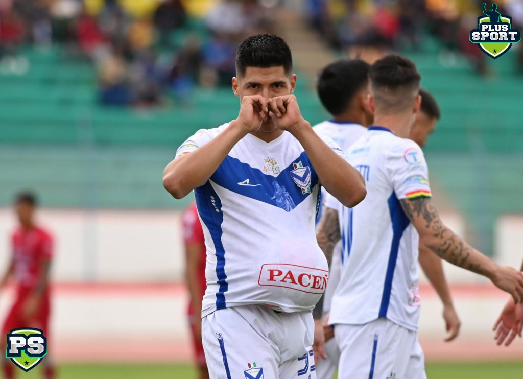 Luis Ali, autor del primer goles para G.V. San José ante Guabirá : Foto Jhonny Condori