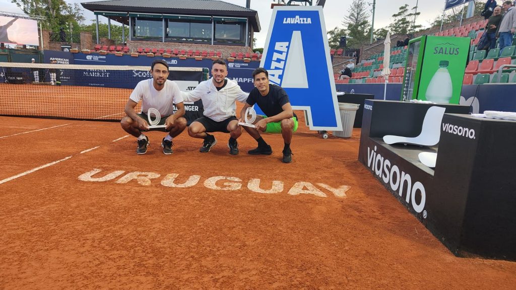 Fotos del subcampeonato que lograron los bolivianos en este torneo en 2023. Crédito: Uruguay Open