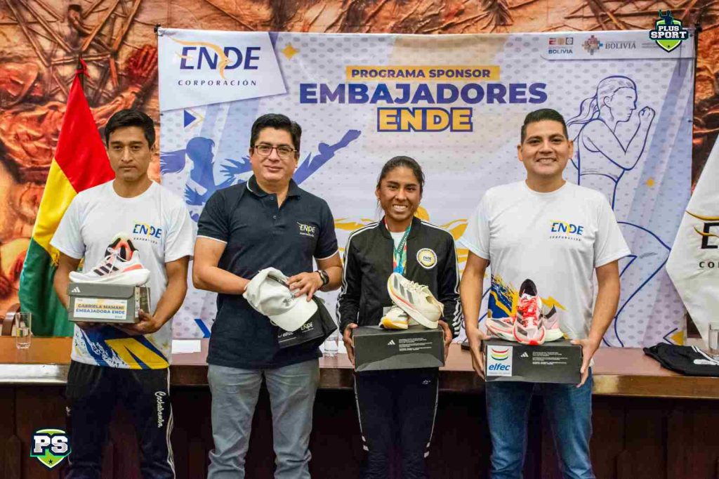 Gabriela Mamani, primera atleta en ser parte del programa sponsor “Embajadores ENDE”: FOTO: ENDE