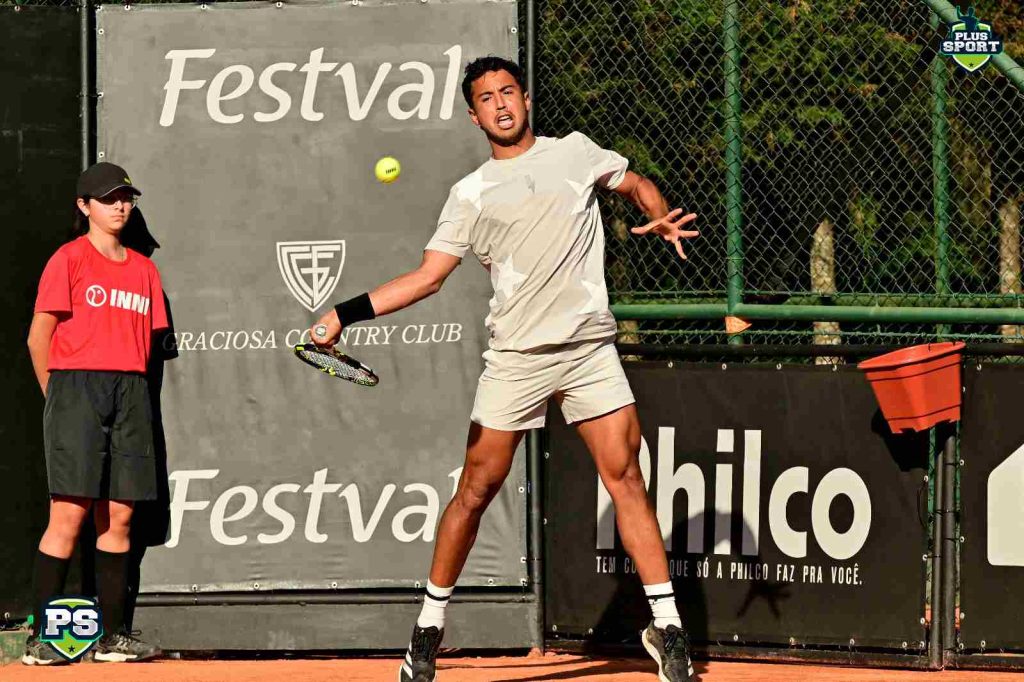 Hugo Dellien en accion: (FOTO: INSTITUTO SPORT)